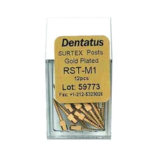 Dentatus RST-M1 Surtex Classic Gold Plated Posts Medium 1 M1 1.05 mm 12/Bx