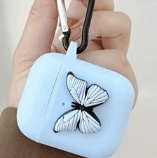 Protective Case For Apple AirPods 1/2 Keychain Clip Shockproof Silicone Soft