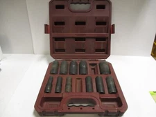 MATCO SCDP136V 1/2" DRIVE 11 PC 6 POINT DEEP IMPACT SOCKET SET MISSING 2pc