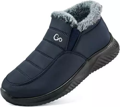 Ablanczoom Womens Snow Boots for Winter - Comfortable Warm Fur , Blue SIZE 5.5