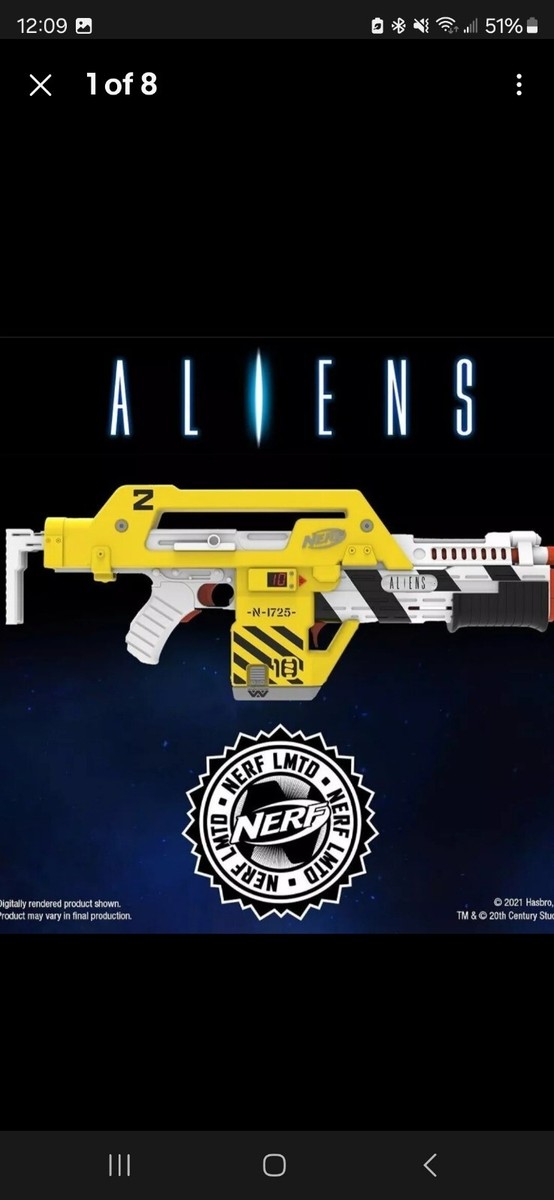 New NERF Aliens M41A Pulse Rifle Blaster - SEALED w/ Shipper New NERF Aliens M41A Pulse Rifle Blaster - SEALED w/ Shipper