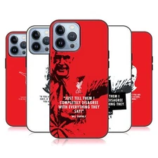 LIVERPOOL FC LFC BILL SHANKLY BLACK SUSTAINABLE CASE FOR APPLE iPHONE PHONES