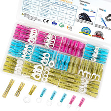 120Pcs Heat Shrink Wire Connectors, Waterproof Automotive Marine Electrical