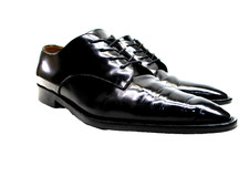 Marc Jacobs Men All Leather Oxford Shoes Black Size 6.5/Euro 39 Made in Italy