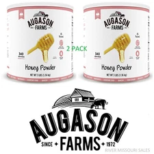 2 PACK Augason Farms Honey Powder, 3 LBS, Long Term Emergency Survival Food 30Yr
