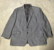 Lauren Ralph Lauren Mens Gray Houndstooth Sport Coat Blazer 38 R