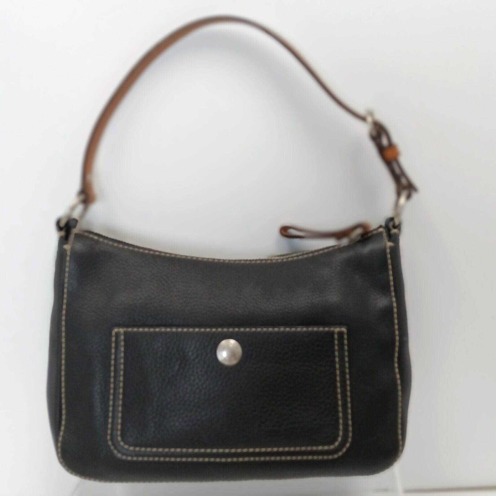 Coach Chelsea Pebble Leather Small Shoulder Bag Black… Gem