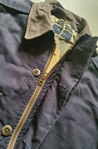 PAUL SMITH Chaqueta Abrigo de Campo Para Hombres M Ajuste Regular Azul Marino Acolchado PVP £475 - Imagen 9 de 15
