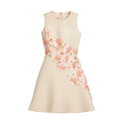 kate spade pink and orange dress Anita Taffeta Dress