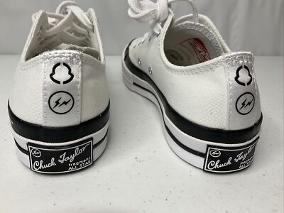 Size 4 - Fragment Design x Moncler x Converse Chuck 70 Low White