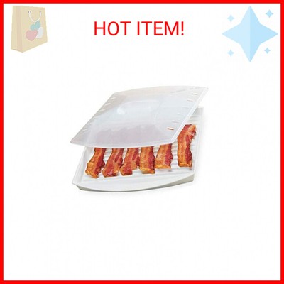 Progressive International Prep Solutions Microwavable Bacon Grill, White, 1 Piec