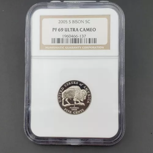 2005 S Bison Buffalo 5c Nickel Commemorative NGC PF69 Ultra Cameo #137