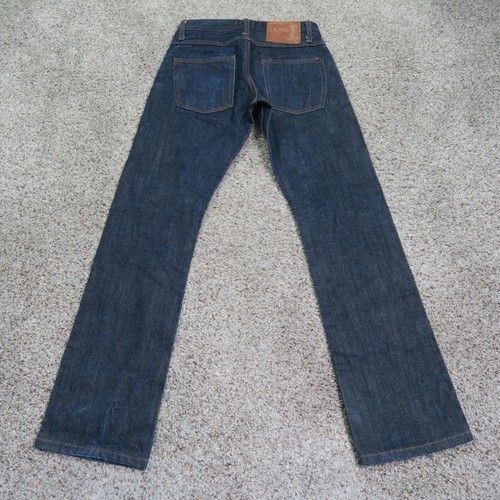 Unbranded Brand Jeans Mens 29 Blue UB301 14.5 oz Selvedge Denim Straight 29x32 - 第 10/12 張圖片