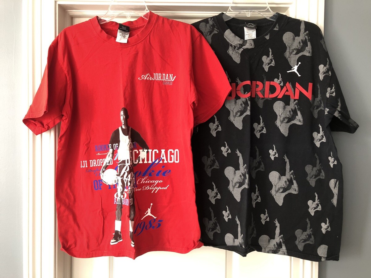 Air Jordan T Shirts (2 Included) Men's Large