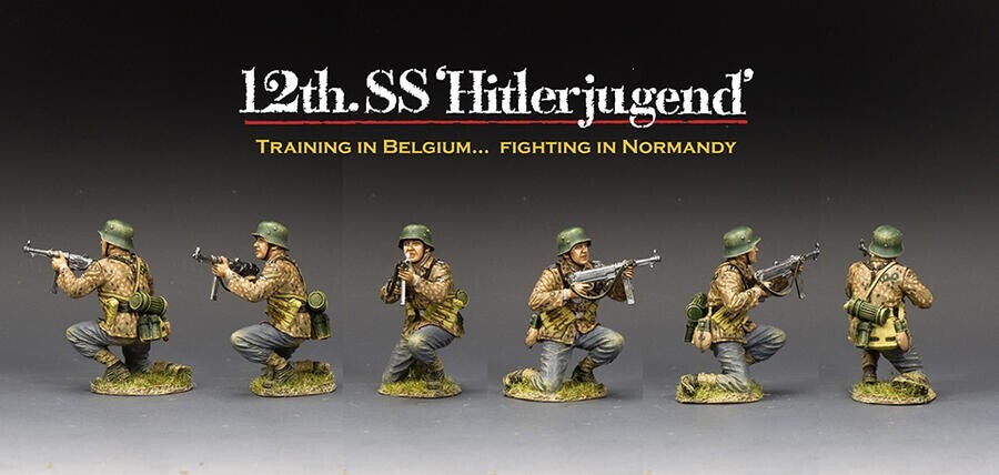 King and Country WS369 figurine militaire HJSS Kneeling w/MP40 1:30