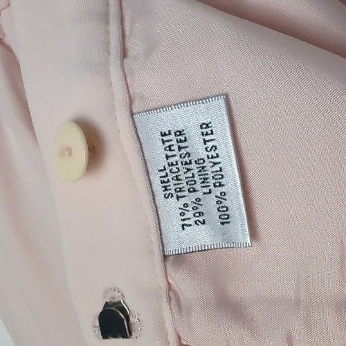 Talbots formeller Rock rosa 20 W Chiffon gefüttert Midi A-Linie wie abgebildet - Bild 10 von 11