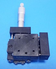 DEL-TRON 451 FLAT MOUNT OPTICAL TABLE STAGE MOUNT HIGH PRECISION 0-20mm