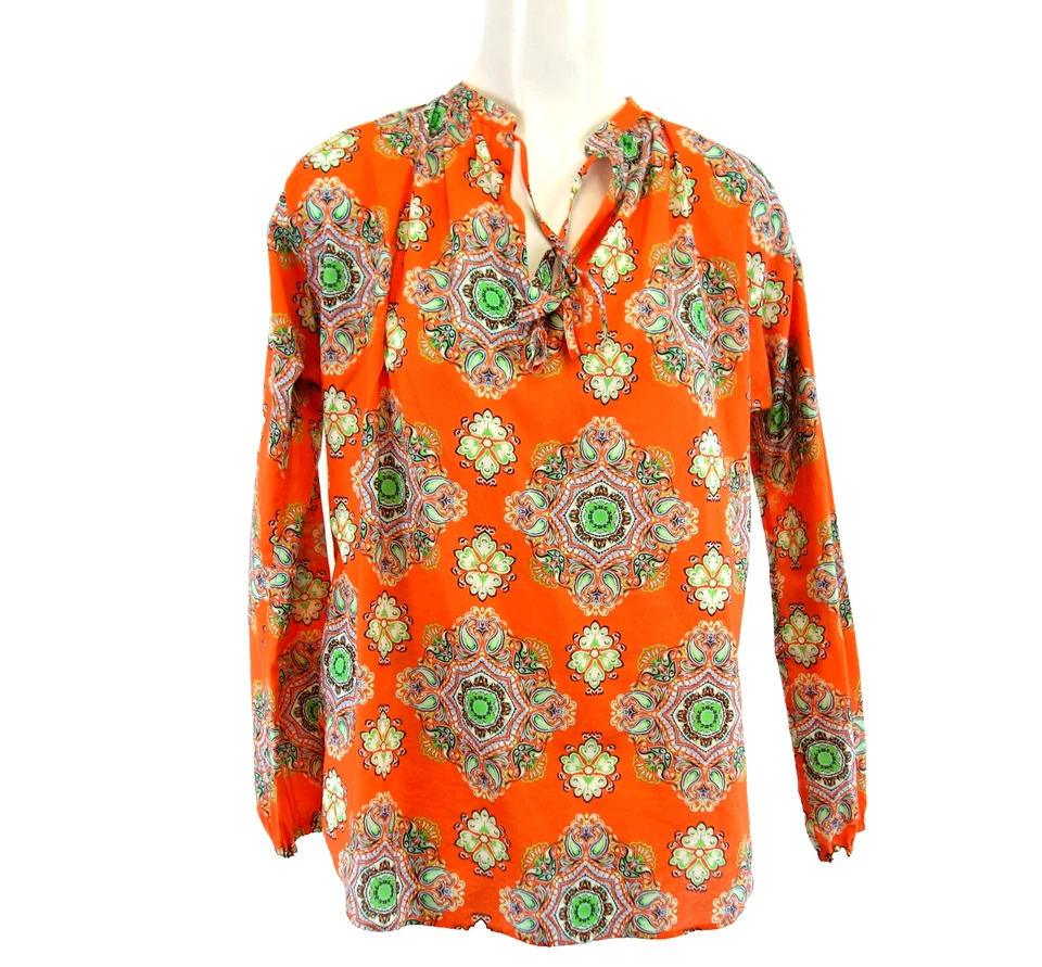Caliban Bluse bunt Damen Tunika Shirt Hemd Oberteil Leicht  Baumwolle Np 219 Neu - Bild 2 von 4