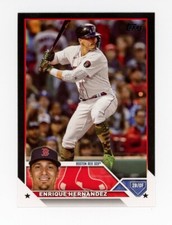 2023 Topps ENRIQUE HERNANDEZ Rare BLACK BORDER #/72 Boston Red Sox KIKE #497