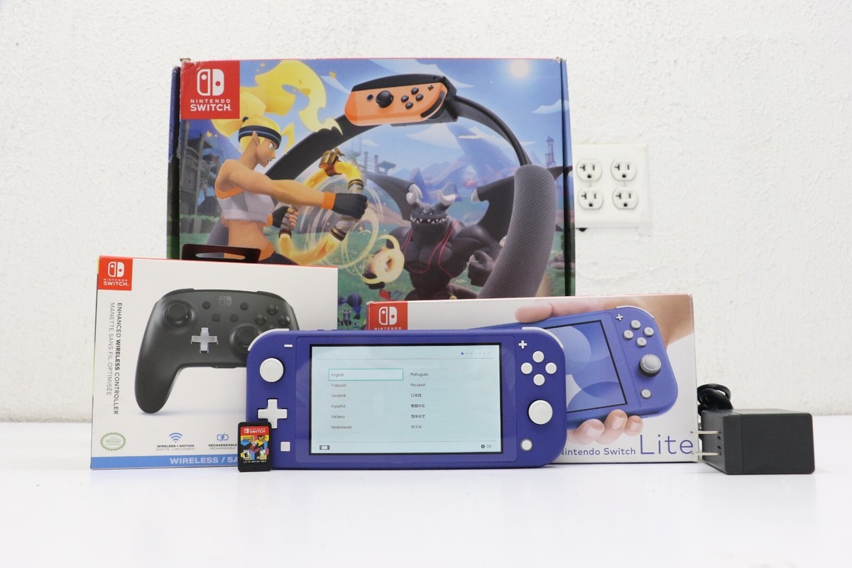 Nintendo Switch Lite 32GB Blue w/Nintendo LABO,Ring Fit