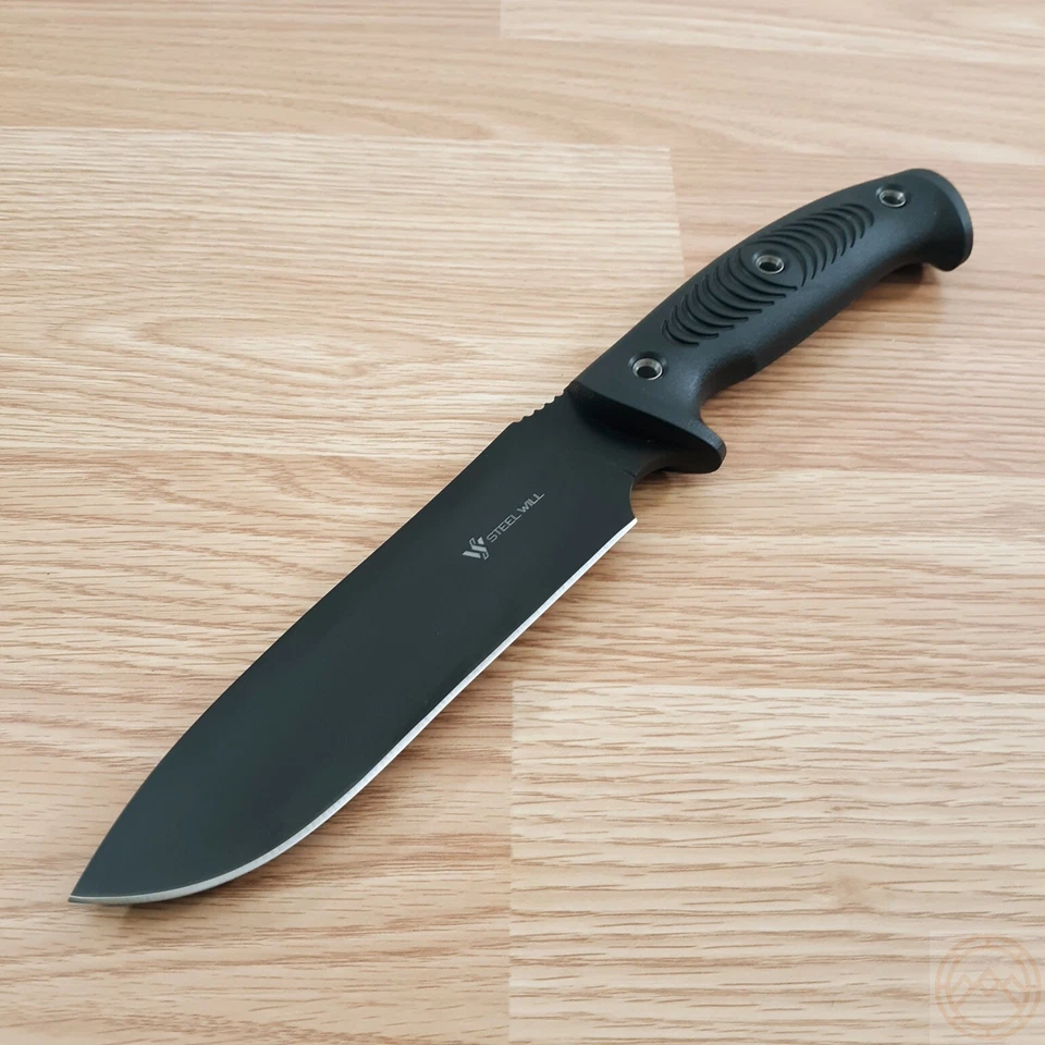 Cuchillo fijo Steel Will Roamer R300 6,25" herramienta D2 hoja de acero mango de TPE negro Foto 2 de 4