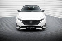 Front Ansatz FüR Peugeot 308 GT Mk3 Schwarz Hochglanz Spoilerlippe Schwert