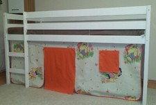 Hochbett Vorhang Umrandung Kinder 2-teilig Spiel Bett Ente Orange
