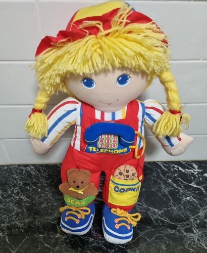 Muñeco de peluche Amtoy juguete Teach Me juguete de aprendizaje American Greeing 18 pulgadas de colección 1984 - Imagen 2 de 18