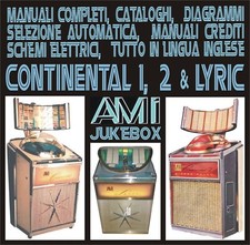Manuali schemi lingua inglese in PDF su CD Jukebox AMI Continental 1, 2 & Lyric