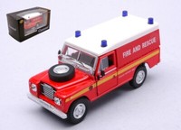 Cararama 1/43 Land Rover Series Iii 109 Fire And Rescue Modellino Statico