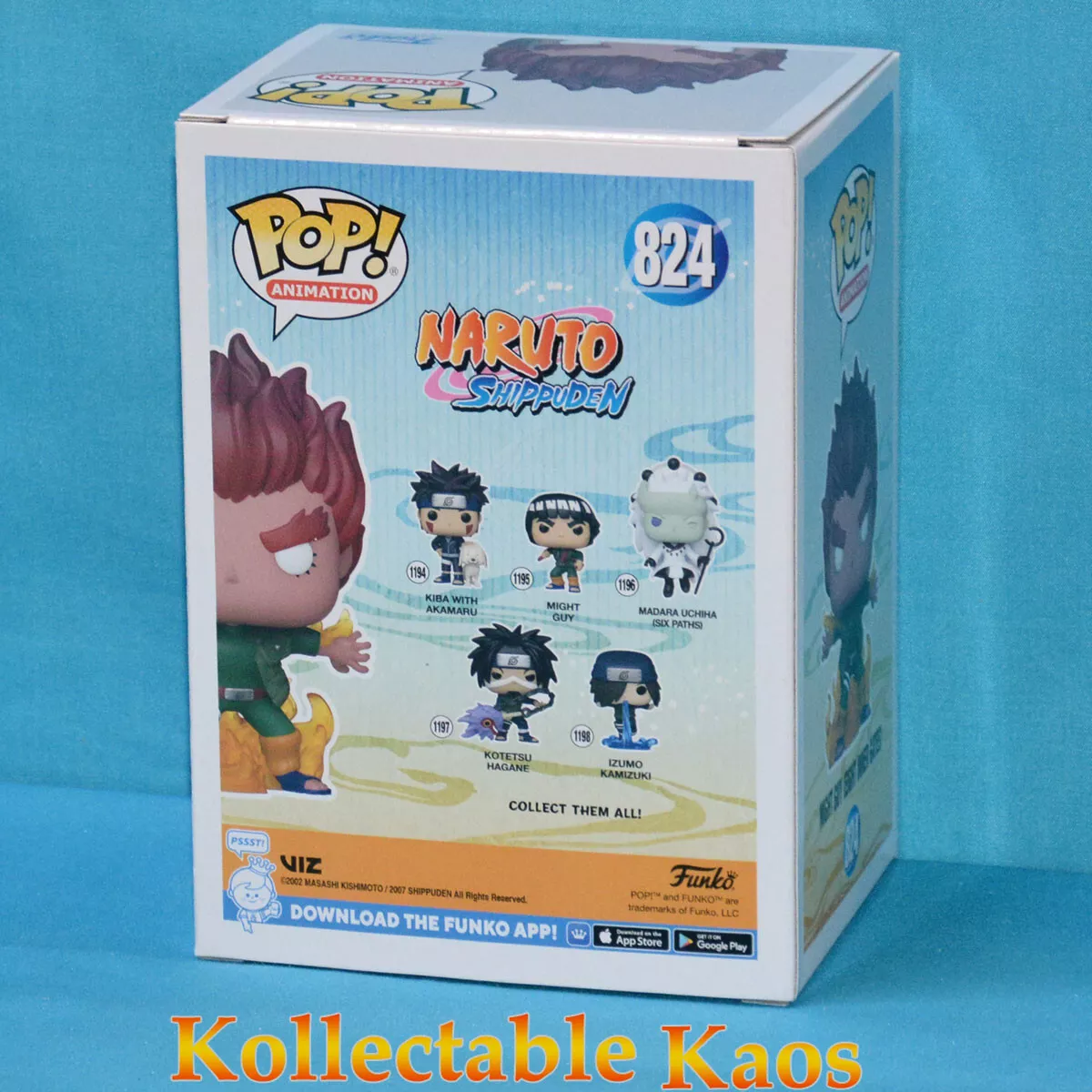 Funko Pop Naruto Shippuden Might Guy Eight Inner Doors Glow in the