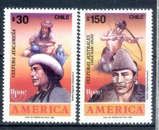 1989 CHILE "AMERICA UPAE DIFERENTES CULTURAS" MINT