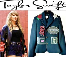 Versace Taylor Swift Rep Eras Snake Patch Concert Jacket 38 40 2 4 Costume S