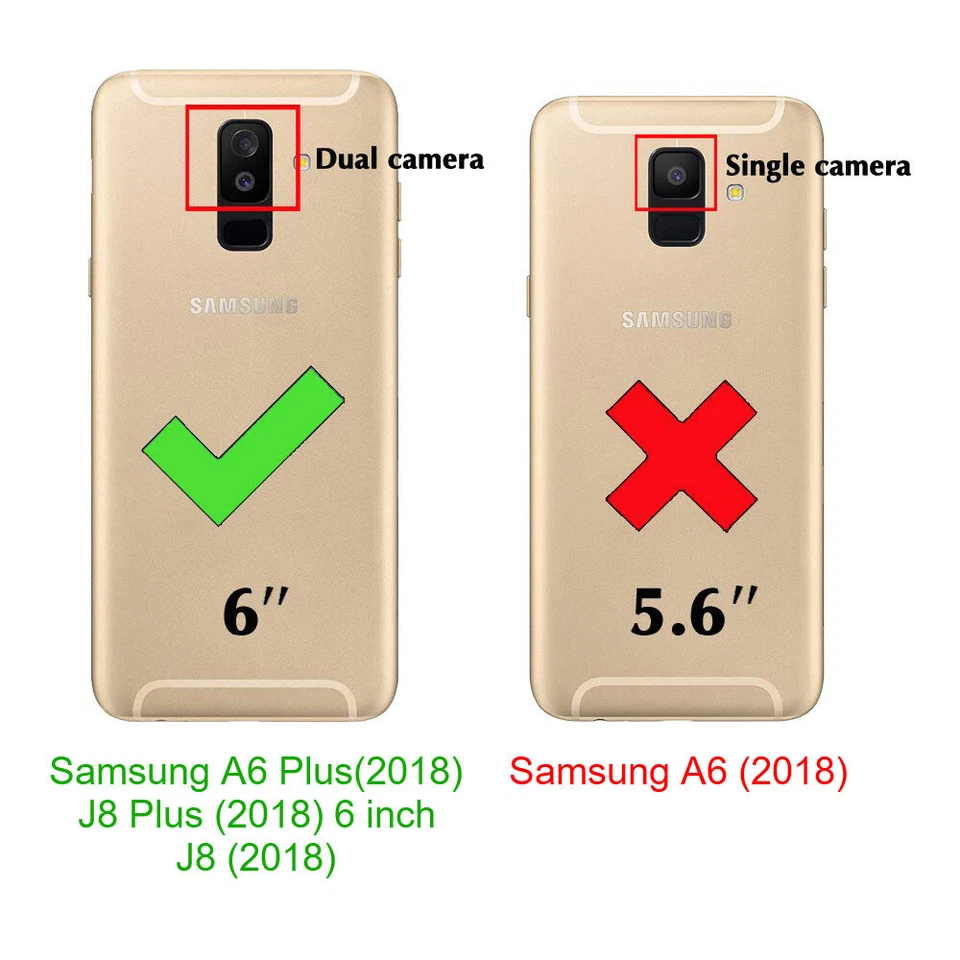 Funda de teléfono para Samsung Galaxy A6/A6 Plus/A9 líquido dinámico brillo arena movediza Foto 3 de 4