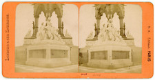 Stereo, England, London, Prince Albert Kensington Garden Monument Vintage