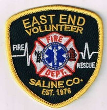 Parche de Voluntarios del Departamento de Bomberos del Condado de Saline, Arkansas - East End