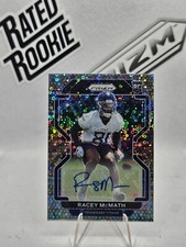 Racey McMath 2021 Prizm #409 NH Silver Disco Prizm Auto SP Rookie RC Titans