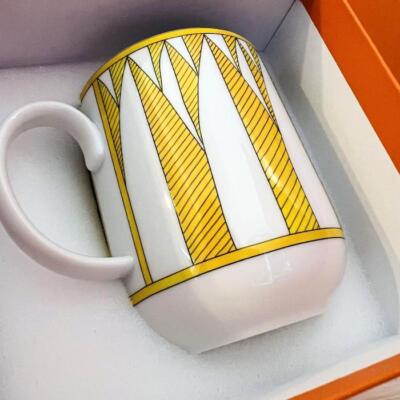 Hermes Soleil d'Hermes Mug Cup Yellow Tableware Coffee Tea