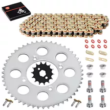 Drive Sprocket Chain w/ Bolts Kit for Honda XR100R CRF100F 428 X-Ring Front Rear