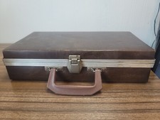 Vintage Cassette Tape SERVICE MFG Carrying Case Storage Holder Suitcase Holds 24