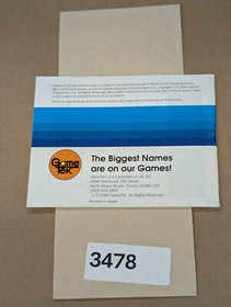 Wheel of Fortune Family Edition - Nintendo NES- Manual Only **NO GAME!