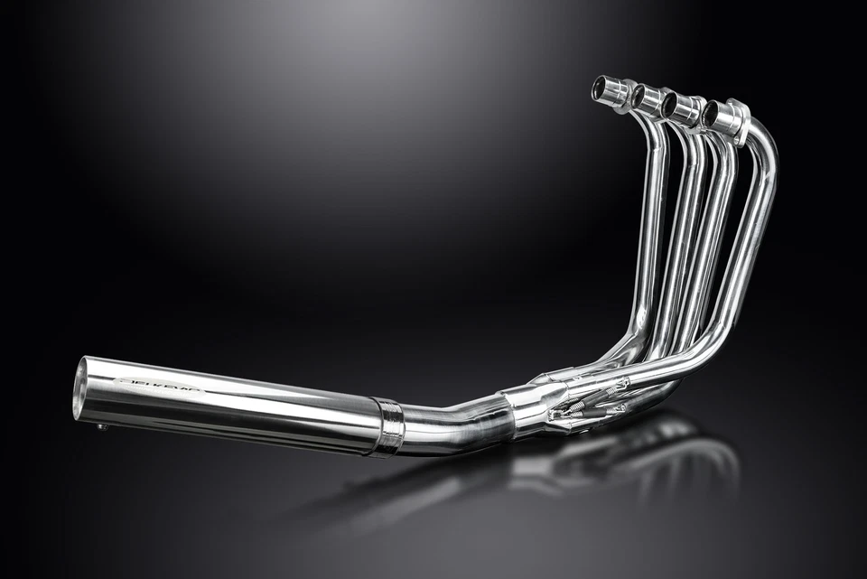 Kawasaki KZ550A KZ550C LTD 1980-1981 Full Exhaust 4-1 Stainless Straight Muffler - Image 3 of 4