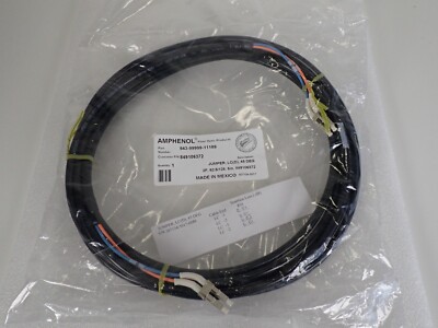 Amphenol 943-99999-11189 Fiber Optic Cable Jumper LC(D) 45DEG, 2F, 62.5/125, 5m