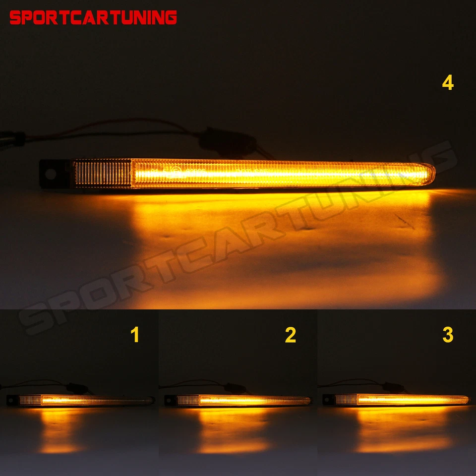 For 11-2016 BMW M5 F10 Sequential LED Fender Side Marker Light Turn Signal Lamps Foto 2 de 4