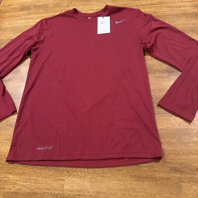 maroon nike compression shirt