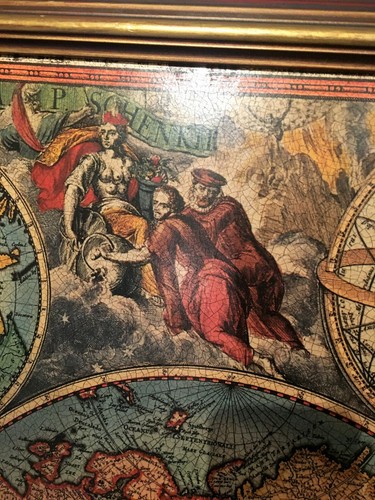 "Historische Weltkarte“, Alt , Reproduktion von Peter Schenk ca 16 J. - Bild 9 von 10