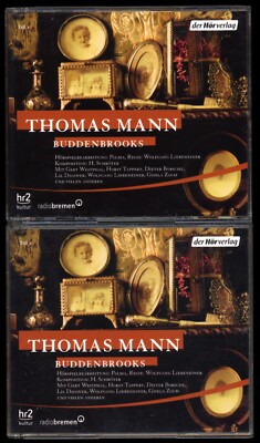 Thomas MANN BUDDENBROOKS HÖRSPIEL in 2 Cases 7-CD ZEITLOSER KLASSIKER Nobelpreis