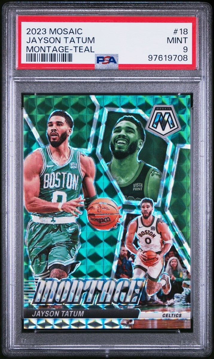 NBAカード Jayson Tatum 42シリアル JAYSON TATUM 2023-24 MOSAIC BASKETBALL MONTAGE TEAL PRIZM CELTICS