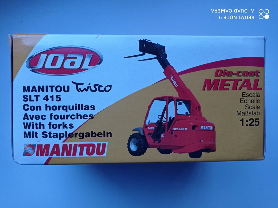 MANITOU avec fourche TWISCO  SLT 425 -  JOAL réf 224 -  échelle 1/25 - Photo 2/4