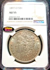 1897 O $1 Morgan Silver Dollar NGC AU 55
